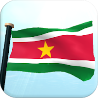 Suriname Flag 3D Wallpaper