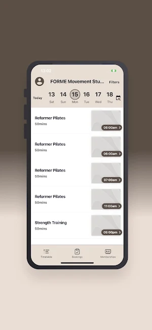 FORME Movement Studio Screenshot 2