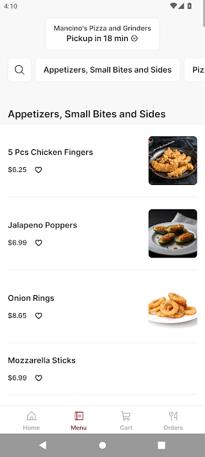 Mancino's Pizzas and Grinders Screenshot 1