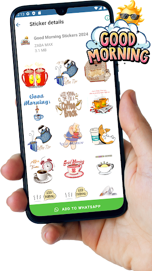 Good Morning Stickers Animated Screenshot 1