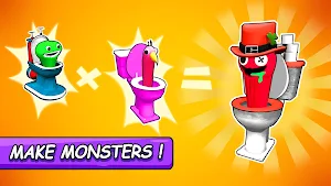 Toilet Monster Merge Battle Screenshot 2