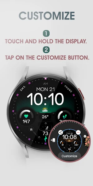 Dream 107 - Digital Watch Face screenshot 5