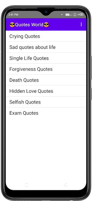 Sad Quotes Screenshot 1