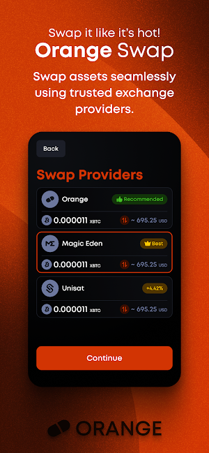 Orange Wallet Screenshot 3