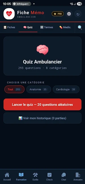 Fiche Mémo Ambulancier Screenshot 2