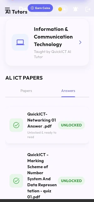 QuickICT - A/L ICT & AI Tutor Screenshot 3