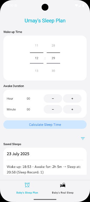 Baby Sleep Planner Screenshot 0