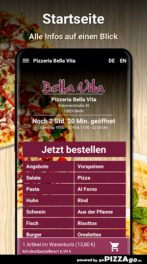 Pizzeria Bella Vita Berlin Screenshot 1