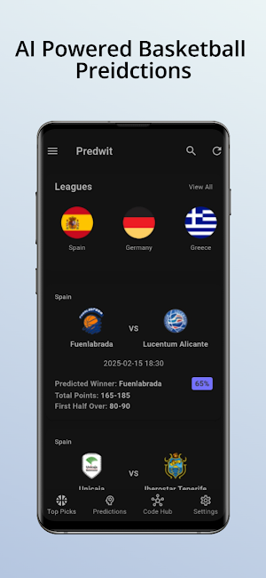 Predwit - AI NBA Predictions Screenshot 0