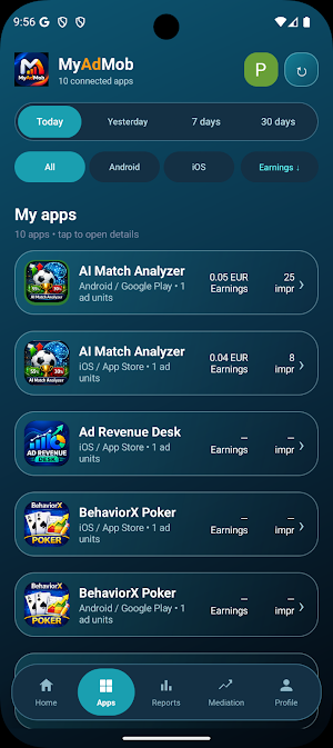MyAdMob Screenshot 2