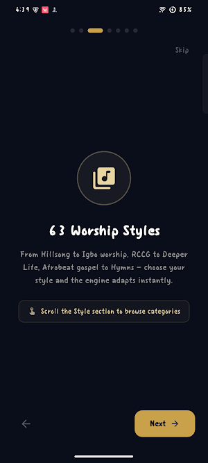 Sonitus - AI Worship Band Screenshot 2