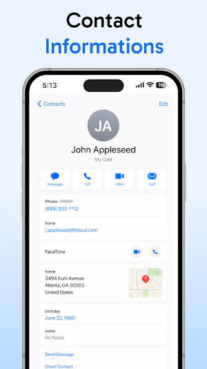 Contacts Screenshot 1