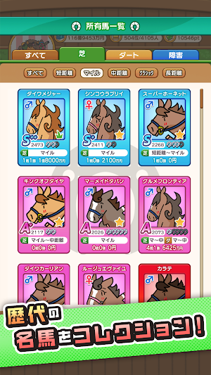 ポケサラコレクション Pocket Thoroughbred Screenshot 2