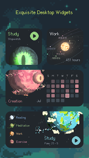 Exocus: Gamified Focus Timer Screenshot 1