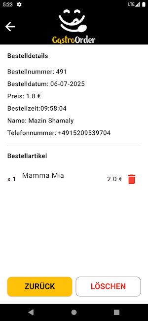 Gastro Order Screenshot 3