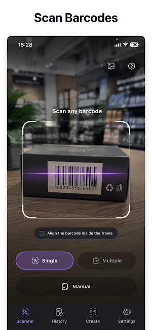 QrX: QR Code & Barcode Scan Screenshot 1