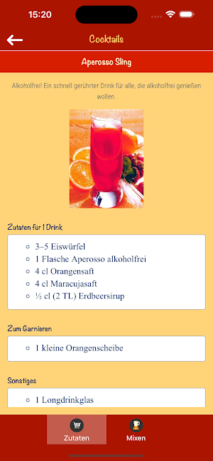 Mixgetränke Screenshot 2