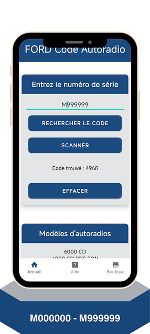 Ford Code Autoradio Screenshot 2