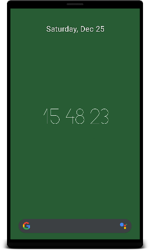 Hex Clock Live Wallpaper Screenshot 1