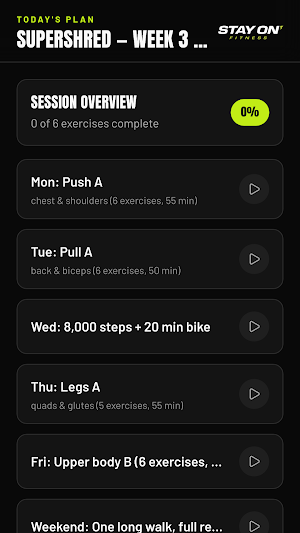 Stay On Fitness Screenshot 1
