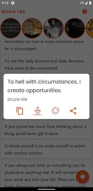 Bruce Lee Quotes and Sayings Screenshot 2
