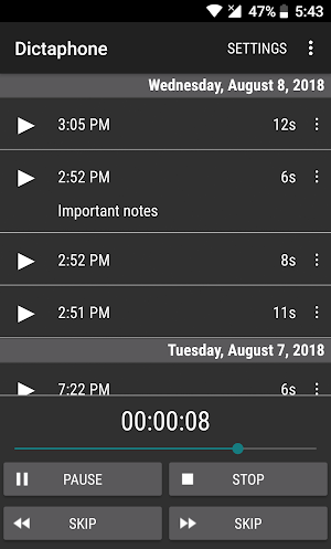 🎤 Dictaphone Record Voice Audio Sound Free Screenshot 2