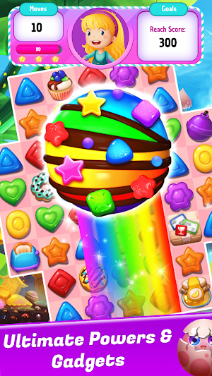 Candy Smash Crazy: Match 3 Fun Screenshot 1