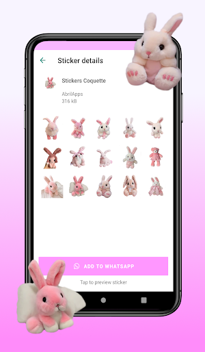 Sticker Coquette WAStickerApps Screenshot 2