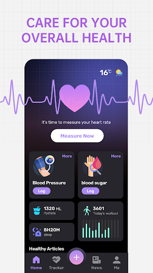PulseCare：Health Tracker Screenshot 1