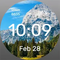 Forest by Mountain Watch Face