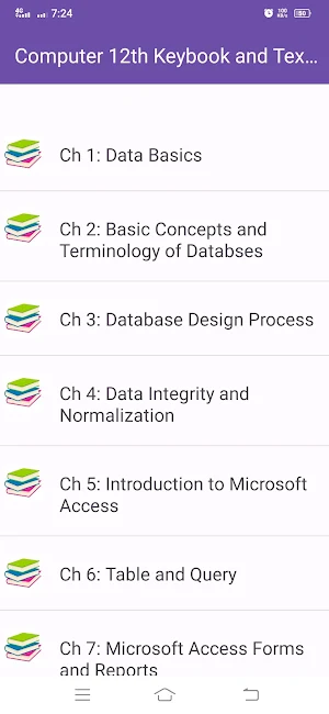 Computer 12th Key and Textbook Screenshot 1