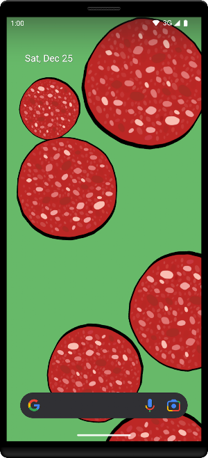 Pepperoni Live Wallpaper Screenshot 1
