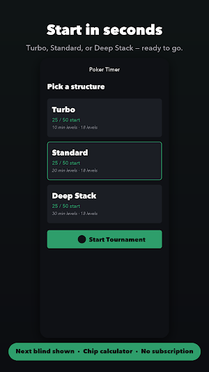 Poker Timer: Blinds & Chips Screenshot 3