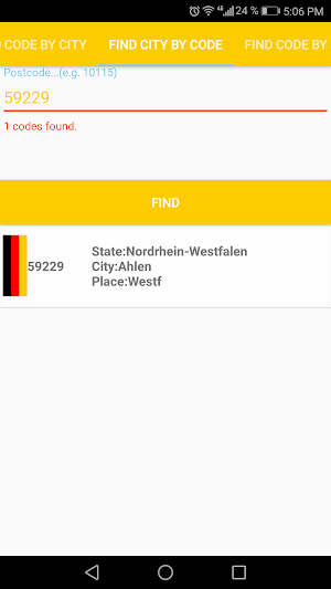 German POSTCODE Screenshot 3