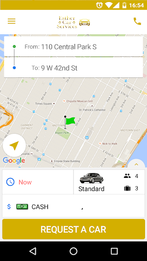 Esther Car Service Screenshot 1