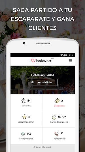 Bodas.net para profesionales Screenshot 3