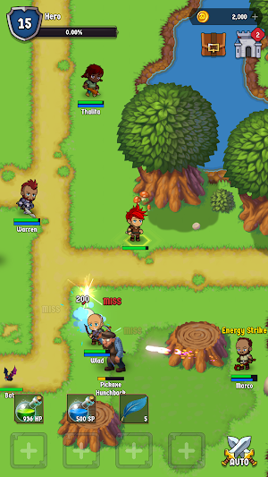The Walking Hero (Auto Battle Idle RPG MMO Game) Screenshot 0