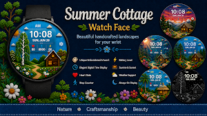 Summer Cottage Watch Face Screenshot 0