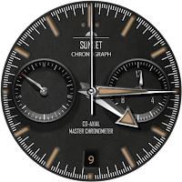 Elegant Chronograph Watch Face