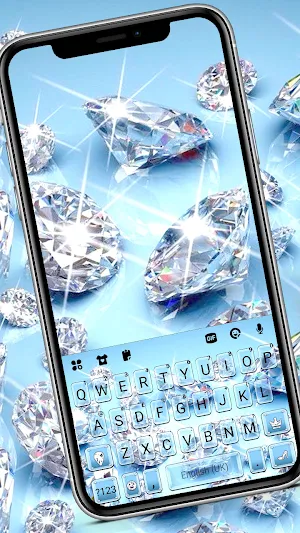 Glitter Lux Diamond Keyboard Background Screenshot 0