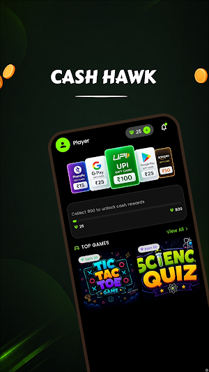 Cash Hawk - Play & Earn Reward Screenshot 3