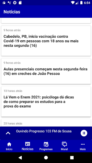 Progresso 103 FM de Sousa Screenshot 2