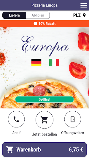 Pizzeria Europa Screenshot 0