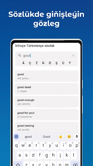 Iňlisçe–Türkmençe sözlük Screenshot 1