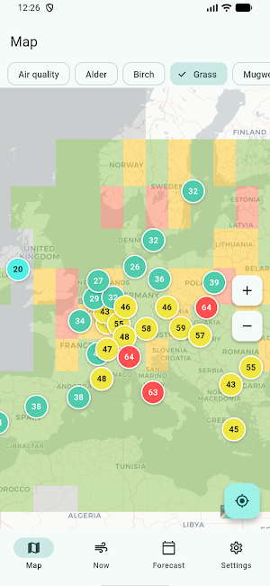Breora: Air Quality & Pollen Screenshot 1