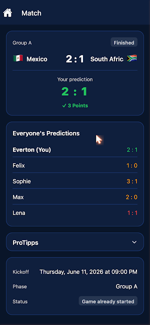 TeamTipp Screenshot 3