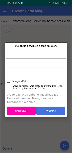 Rapid Shop Clientes Screenshot 1
