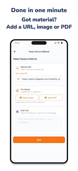 homppe - Easy Website Builder Screenshot 1