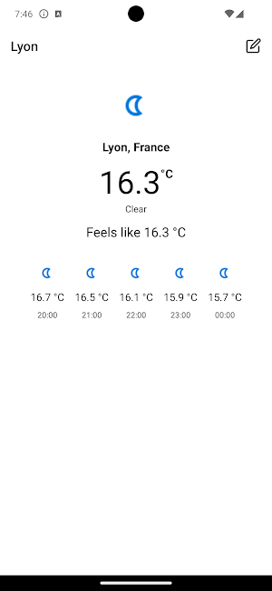 Expo Weather Screenshot 0