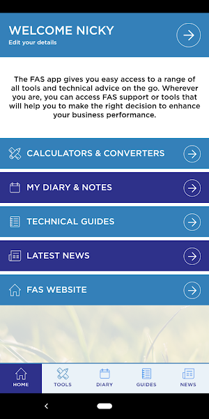 FAS Companion App Screenshot 1